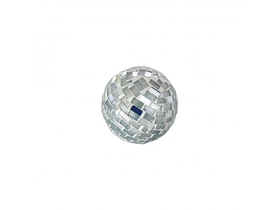 Bola de decoración aluminio efecto relieve 7 cm