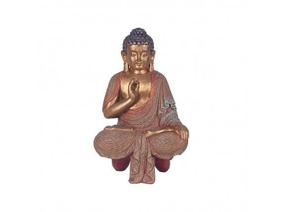 Buda levitando figura decorativa de resina