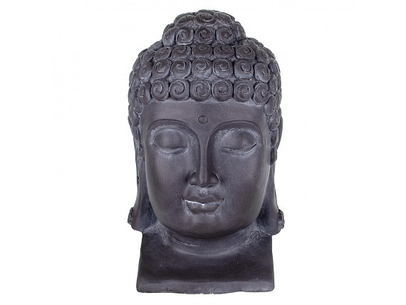 Cabeza de Buda en resina mate