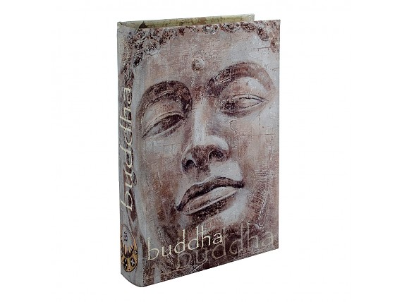 Caja libro Buddha forrado de tela