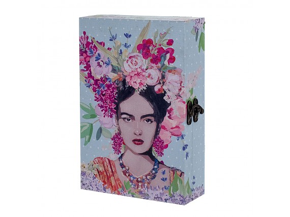 Caja para llaves de madera imagen Frida Kahlo