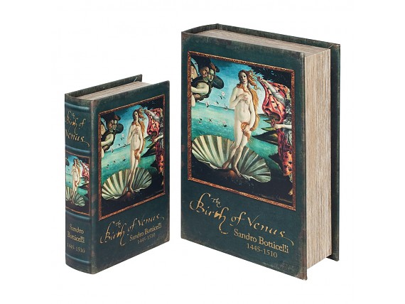 Set 2 cajas libro de Sandro Botticelli