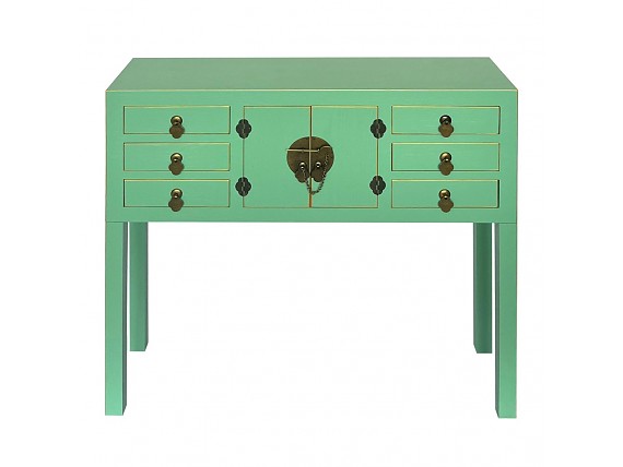 Consola madera diseño oriental  92x26cm