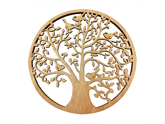 Decoración de pared madera árbol de la vida 