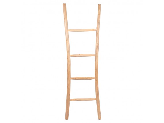 Escalera decorativa rústica madera de teka 