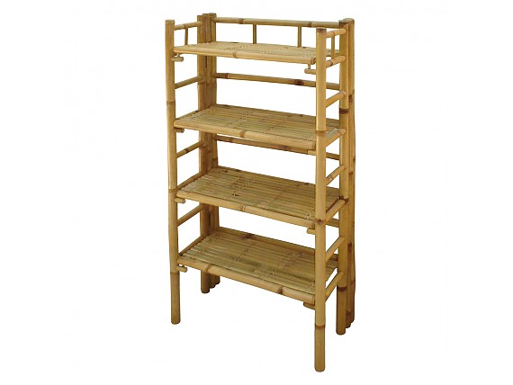 Estantería de 4 estantes con cajones, estanterías altas y estanterías,  torre vertical, estantes de almacenamiento de madera, estante moderno para