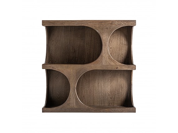 Librería estantería simétrica de madera