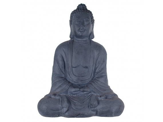 Estatua Buda grande meditando en resina oscura