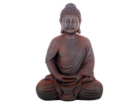 Estatua de Buda en magnesia color rojizo