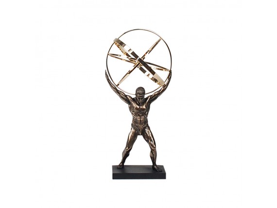 Figura Dios atlas sosteniendo el universo