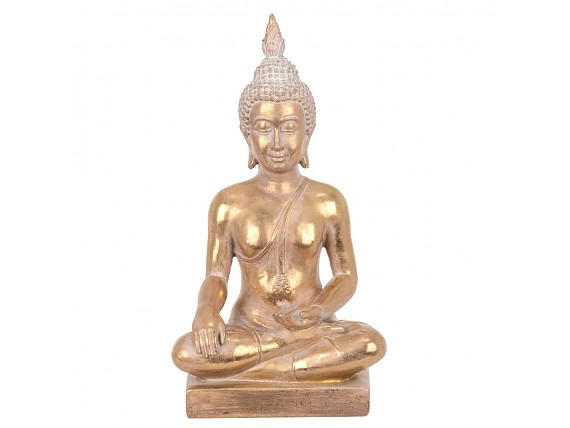 Figura de Buda dorado en Mudra Varada