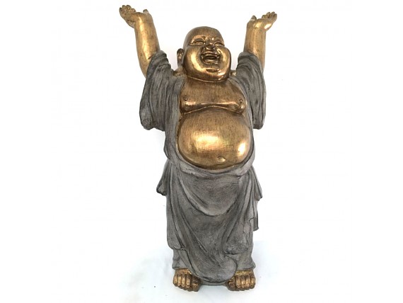 Figura de resina Buda de la felicidad