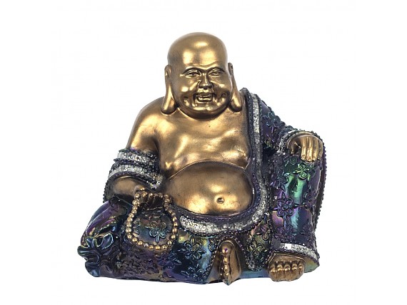 Figura Buda de la fortuna de resina