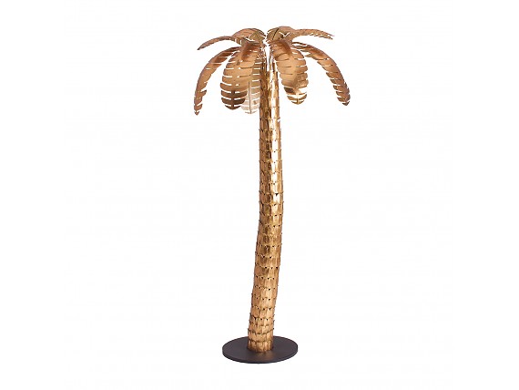 Figura decorativa palmera dorada Alt. 180 cm