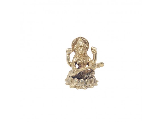 Figurita dorada de Shiva en latón