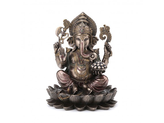 Figura Ganesha de resina acabado bronce