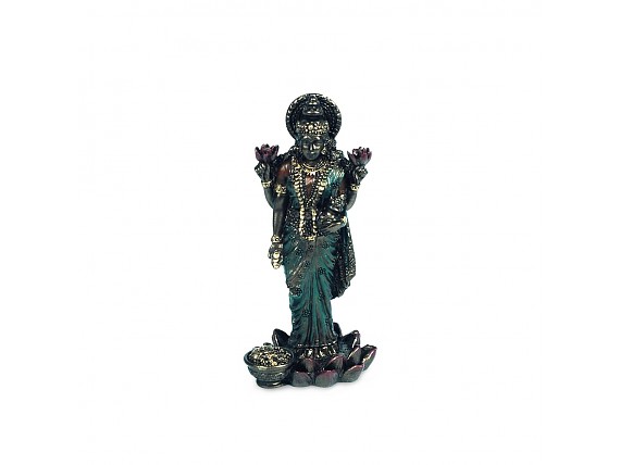 Figura de resina pequeña Lakshmi brillante