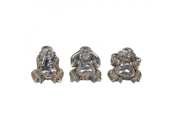 Figuritas de 3 Budas no habla, ve ni escucha