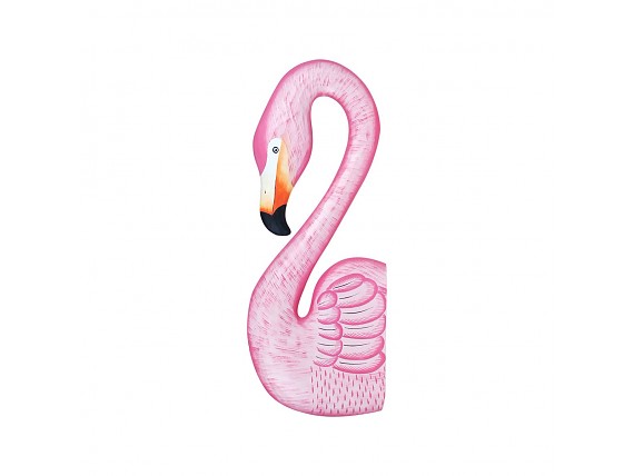 Flamingo rosa decorativo para pared de madera albasia