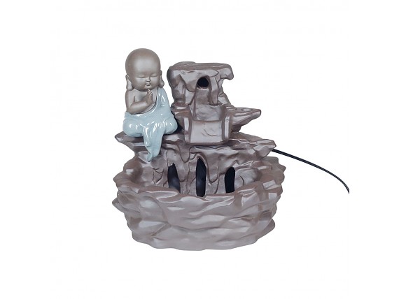 Fuente decorativa de Buda bebé de cerámica