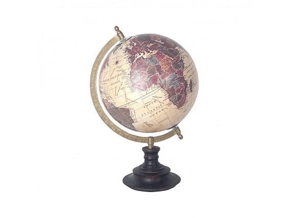 Globo del mundo esfera en color crema retro antiguo