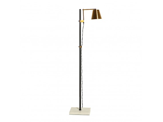 Lámpara de pie metálica estilo contemporáneo