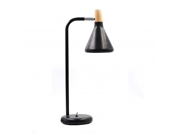 Lámpara mesa de hierro negro