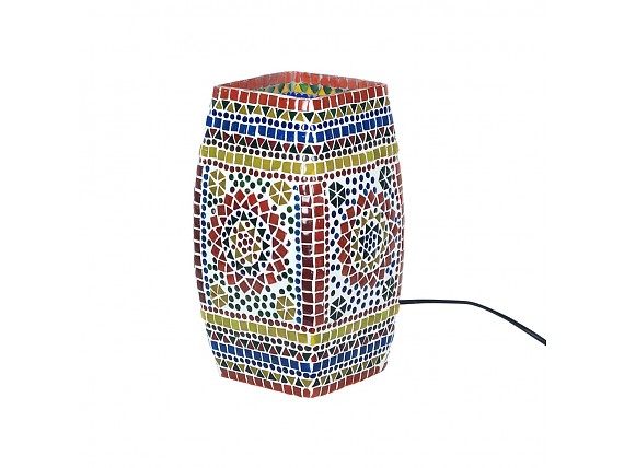Lámpara de mesa de cristales mosaico colores
