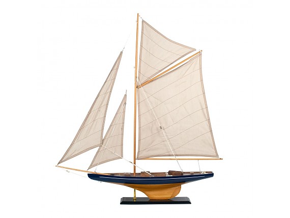 Maqueta de barco velero de madera