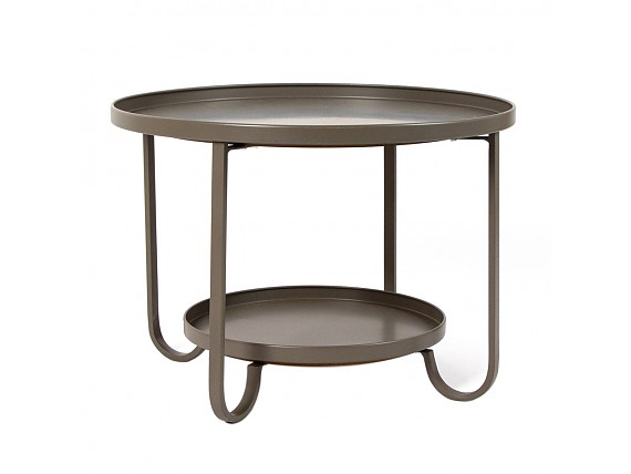 Mesa auxiliar con doble balda