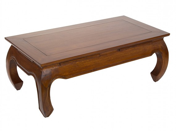 Mesa de centro con tablero de madera antigua y pies sencillos de hierro