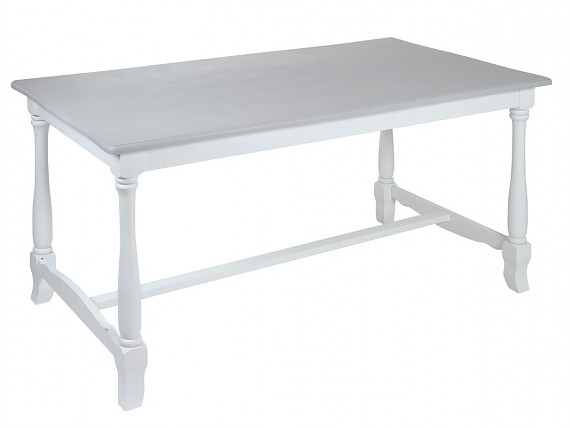 Mesa de comedor clásica blanca y gris Altea