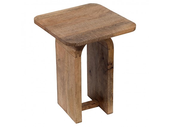 Mesa pequeña auxiliar madera de Mango