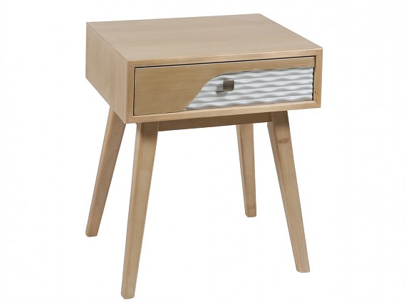 Mesita industrial color madera natural Blue