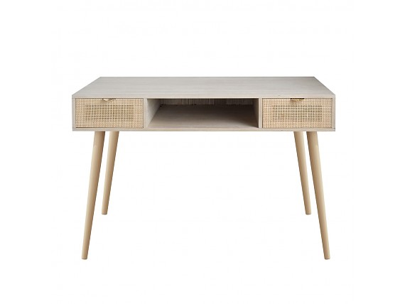 Mueble recibidor con hueco y dos cajones