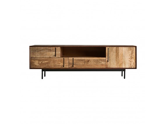 Mueble tv contemporáneo de madera de mango