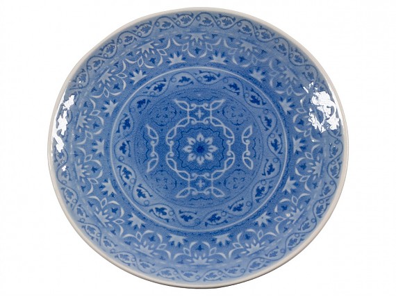 Mueble TV Shabby Chic blanco y roble de paulownia y dm