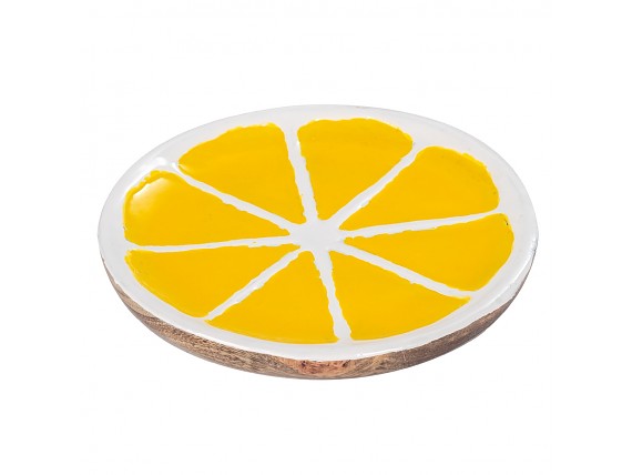 Plato madera Limón 