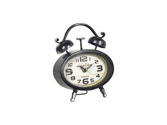 Reloj despertador vintage ovalado clásico
