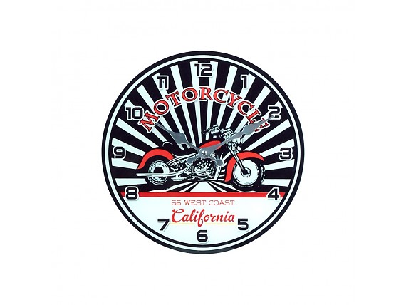 Reloj de pared motocicleta California West coast