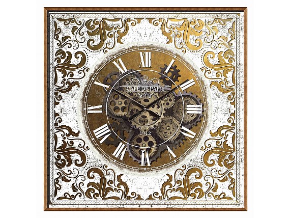 Reloj de pared grande estilo vintage de números romanos