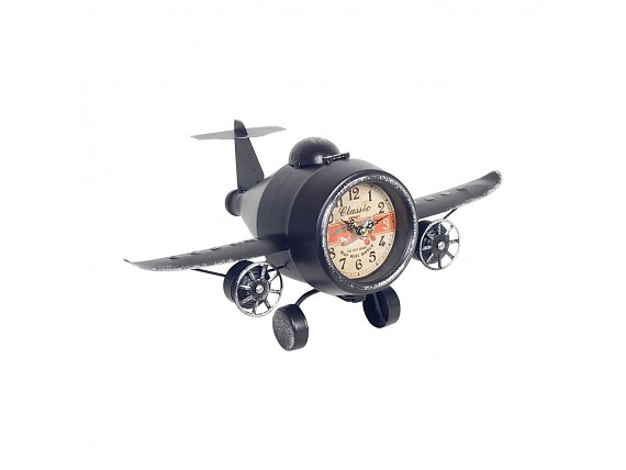 Reloj de sobremesa avioneta vintage