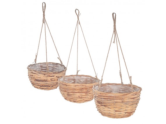 KMERCE 3pcs Cesta para Plantas, Macetero Mimbre, Macetas Decorativas I –  Outlet Jardín