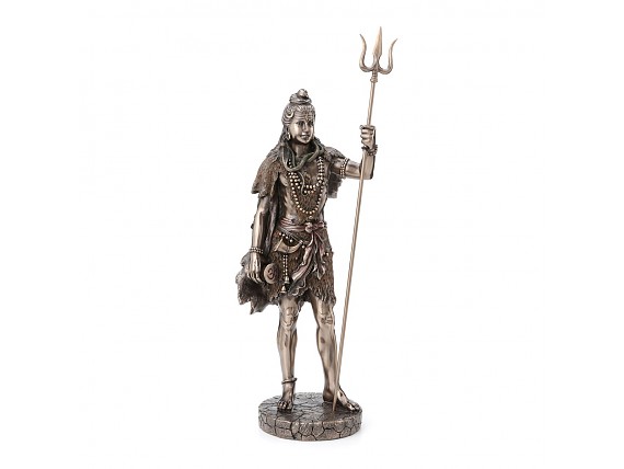 Shiva de pie de resina acabado bronce