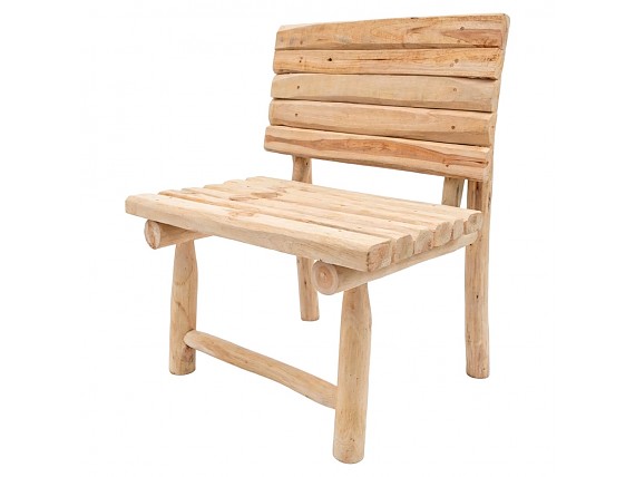 Silla rustica madera de Teka
