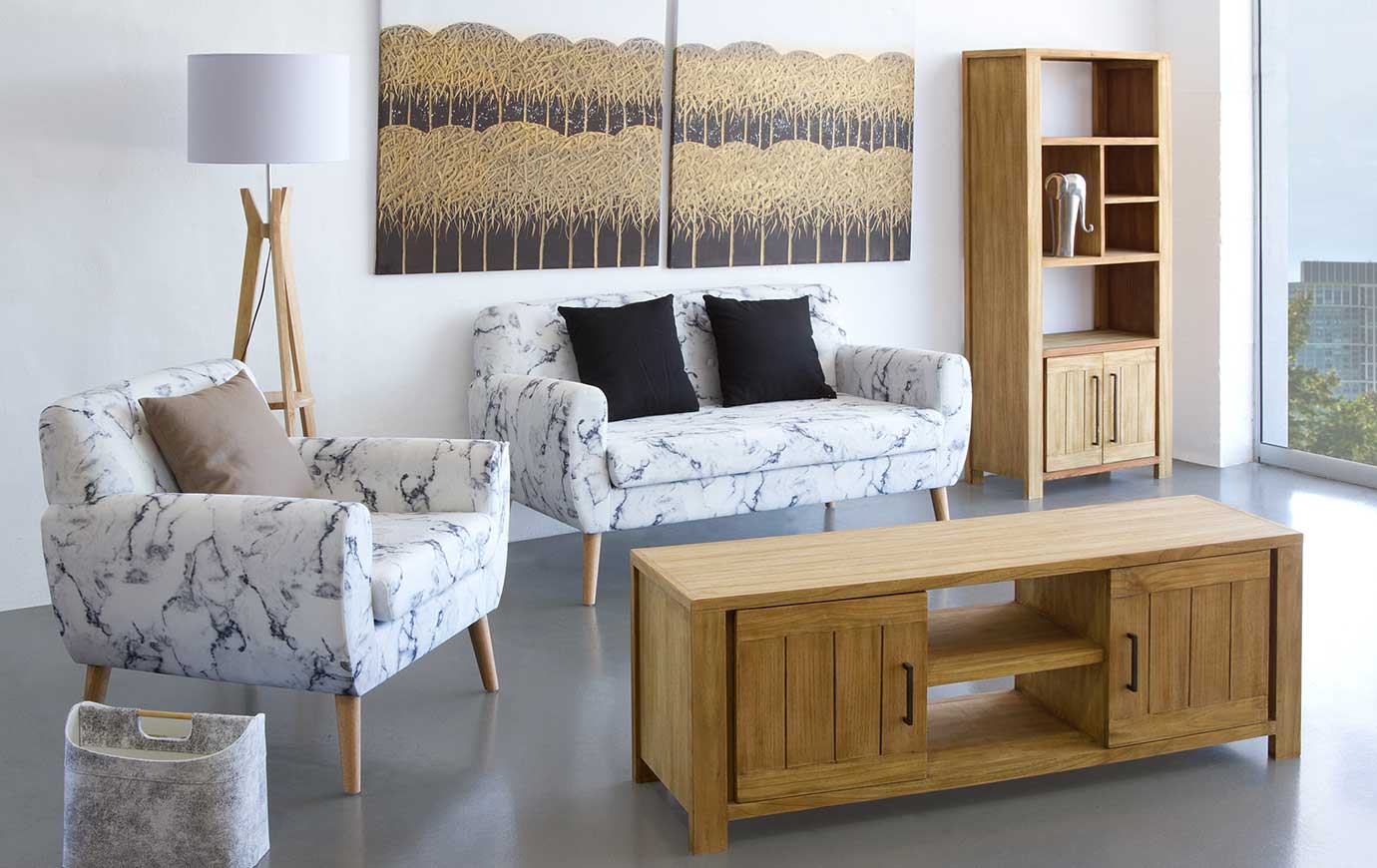 Muebles estilo campestre rústico - Salón